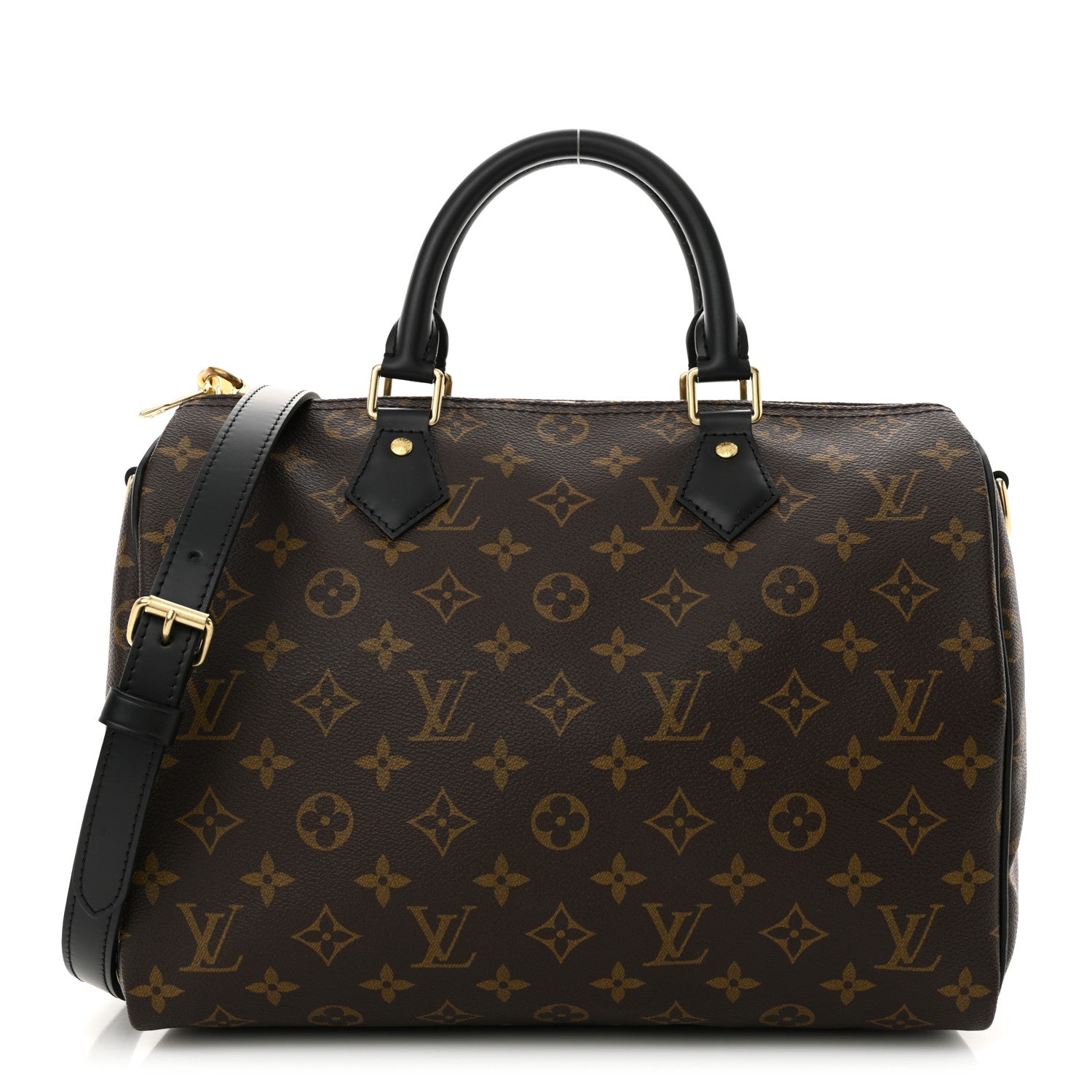 Louis Vuitton Monogram My World Tour Speedy Bandouliere 30 Black 1 of 8