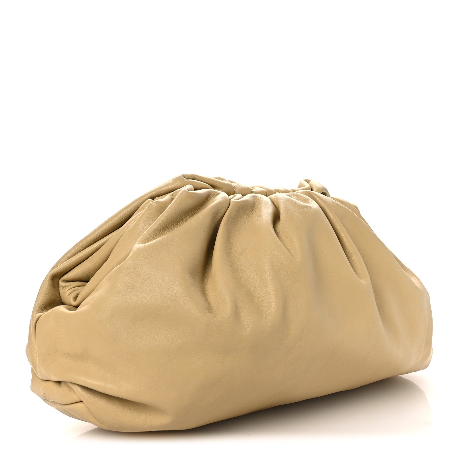 Bottega Veneta Smooth Butter Calf The Pouch Oversized Clutch Tapioca 3 of 13