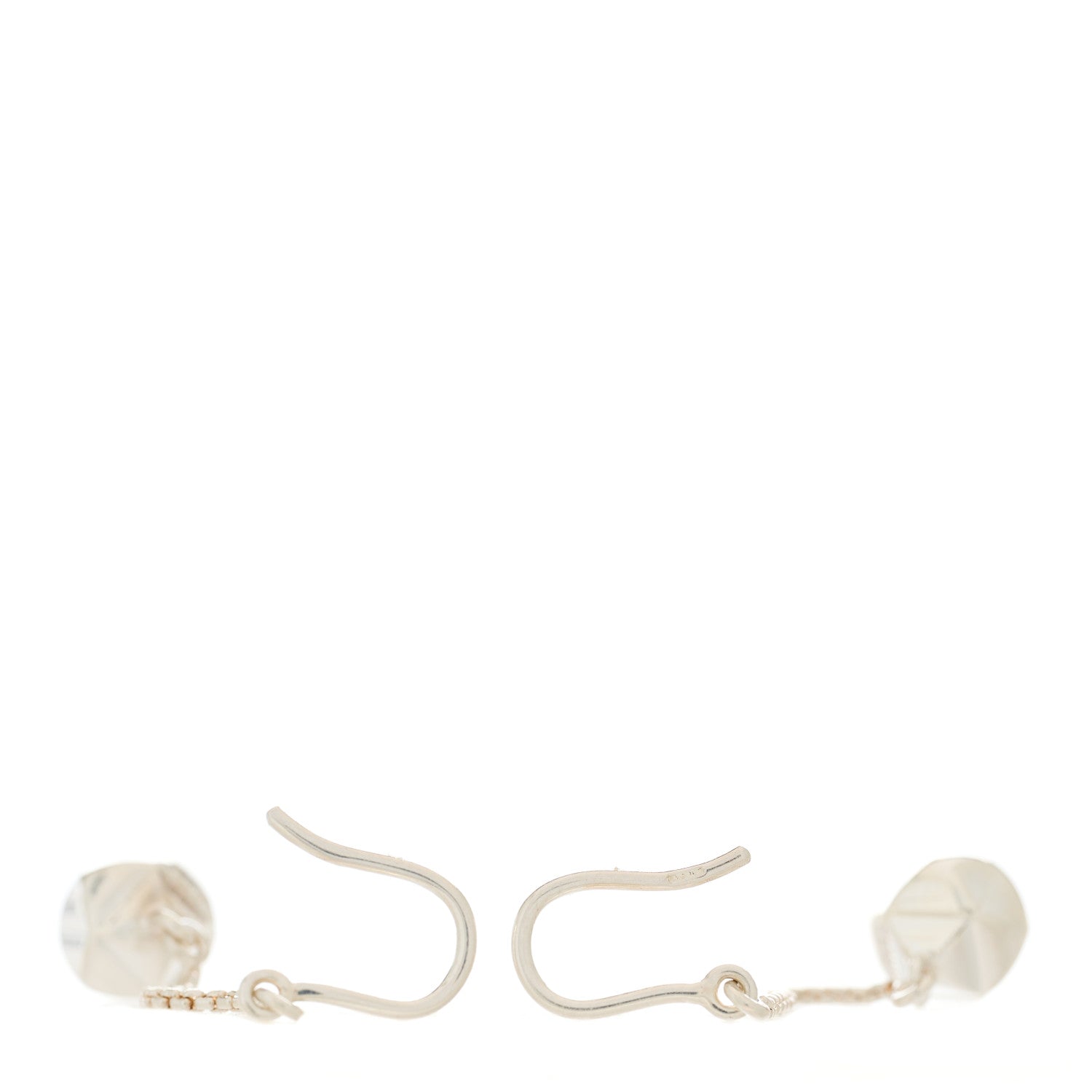 Hermes Sterling Silver Medor Drop Earrings 3 of 4