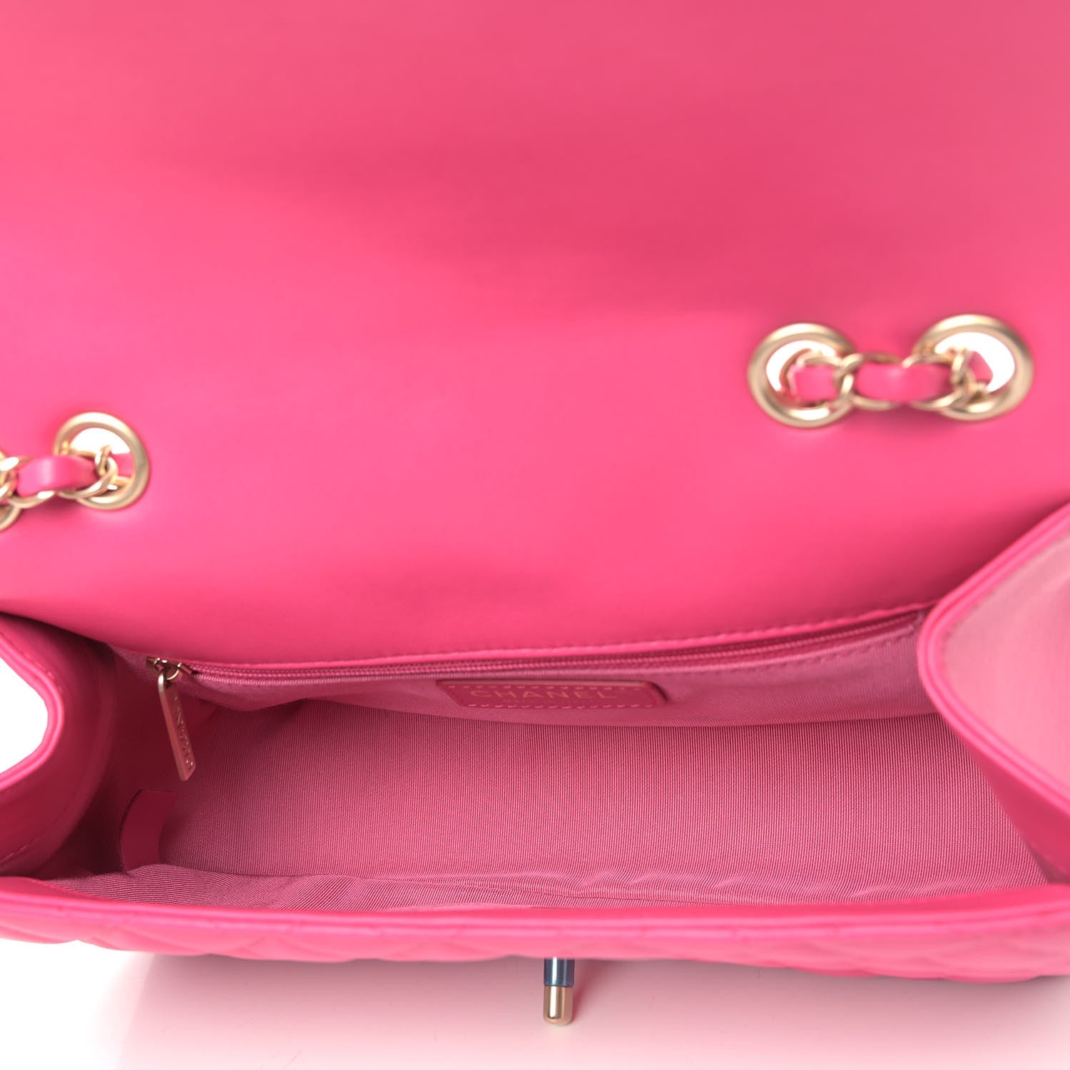Chanel Lambskin Quilted Medium Mademoiselle Chic Flap Pink 4 of 5