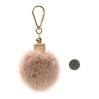 Louis Vuitton Mink Fur Fluffy Bag Charm Blush 2 of 3