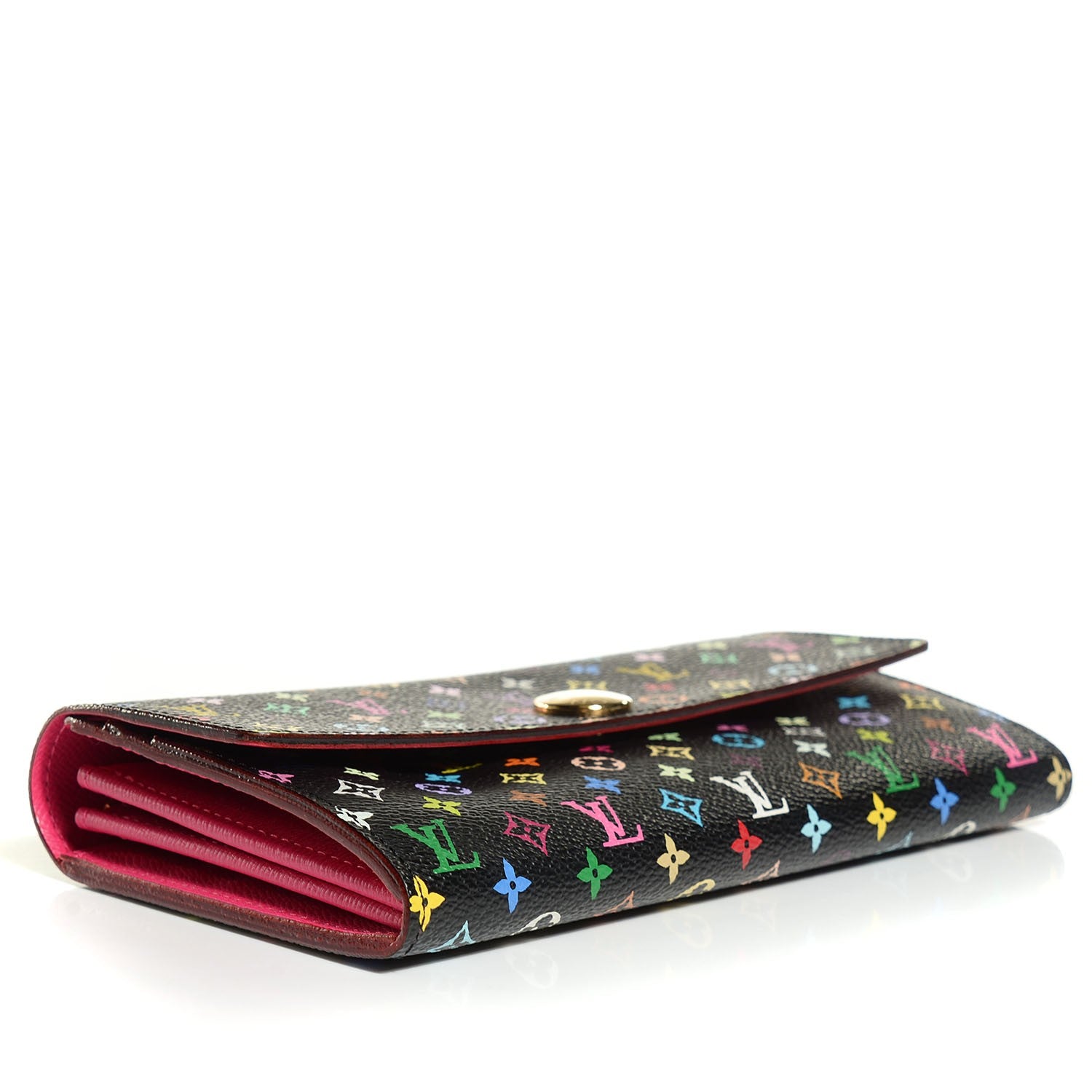 Louis Vuitton Monogram Multicolor Sarah Wallet Black Grenade 4 of 8