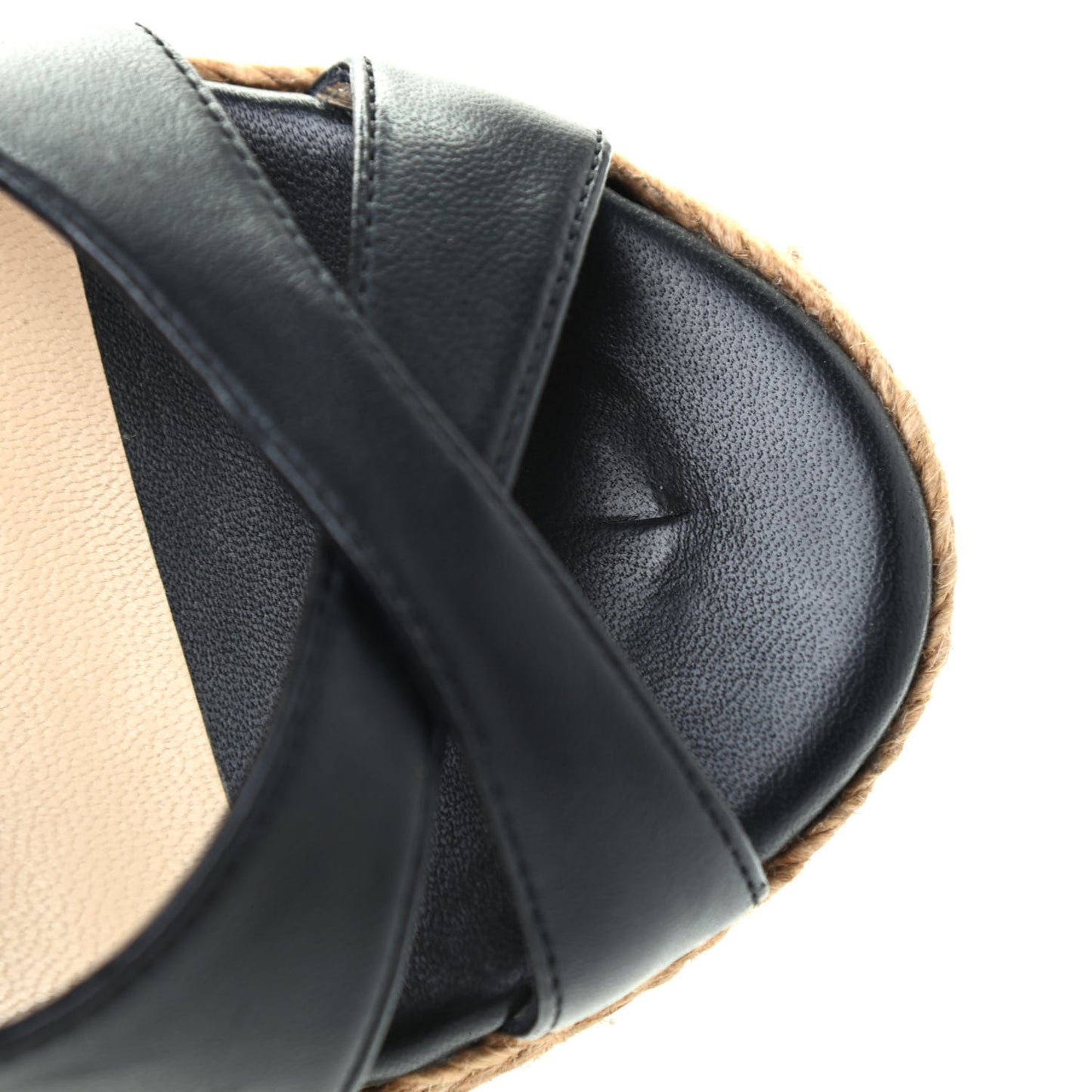 Nappa Rope Cork Alanah 105 Wedge 38.5 Black