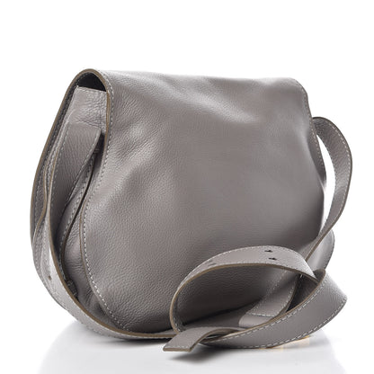 Chloe Calfskin Medium Marcie Round Crossbody Bag Cashmere Grey 3 of 12