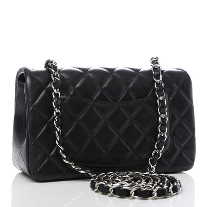 Chanel Lambskin Quilted Mini Rectangular Flap Black 2 of 9