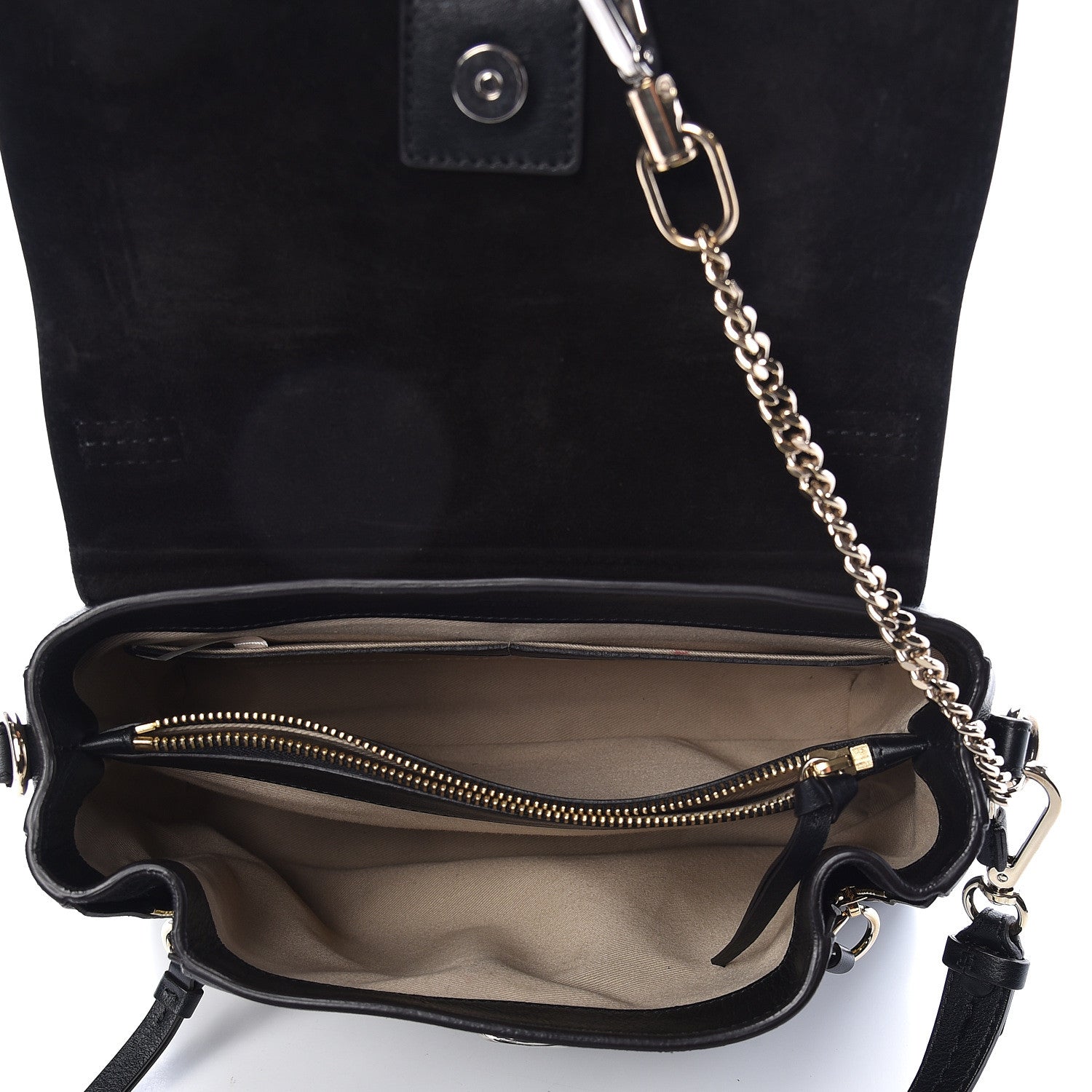 Chloe Calfskin Small Faye Day Shoulder Bag Black 7 of 10