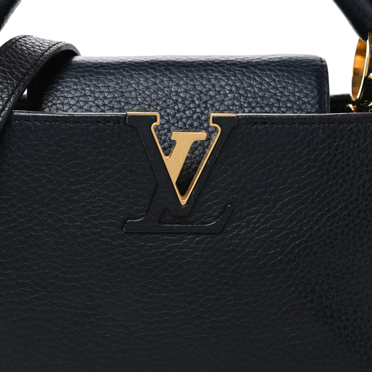 Louis Vuitton Taurillon Capucines BB Black 7 of 9