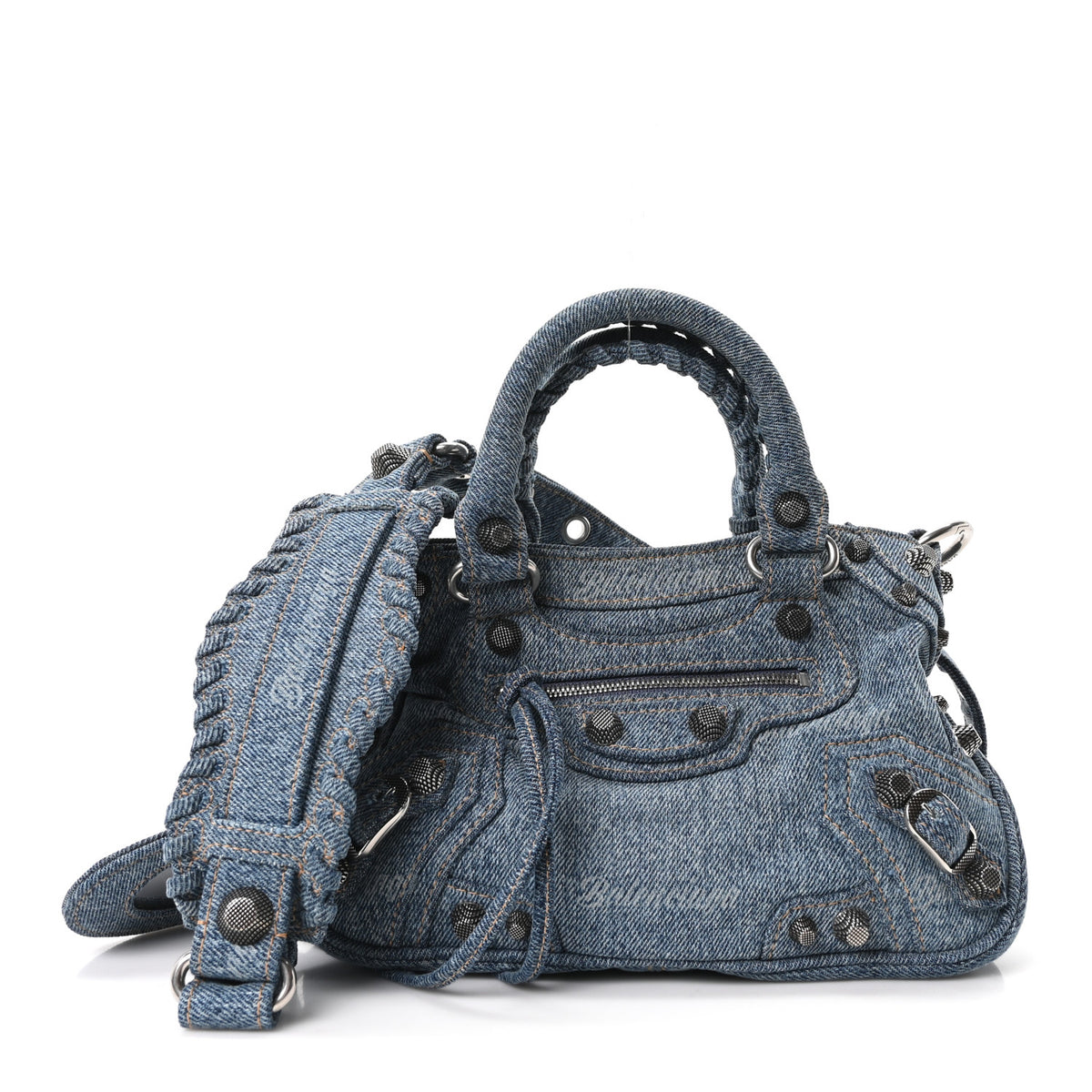 Balenciaga Denim Neo Cagole Mini Blue 1 of 11