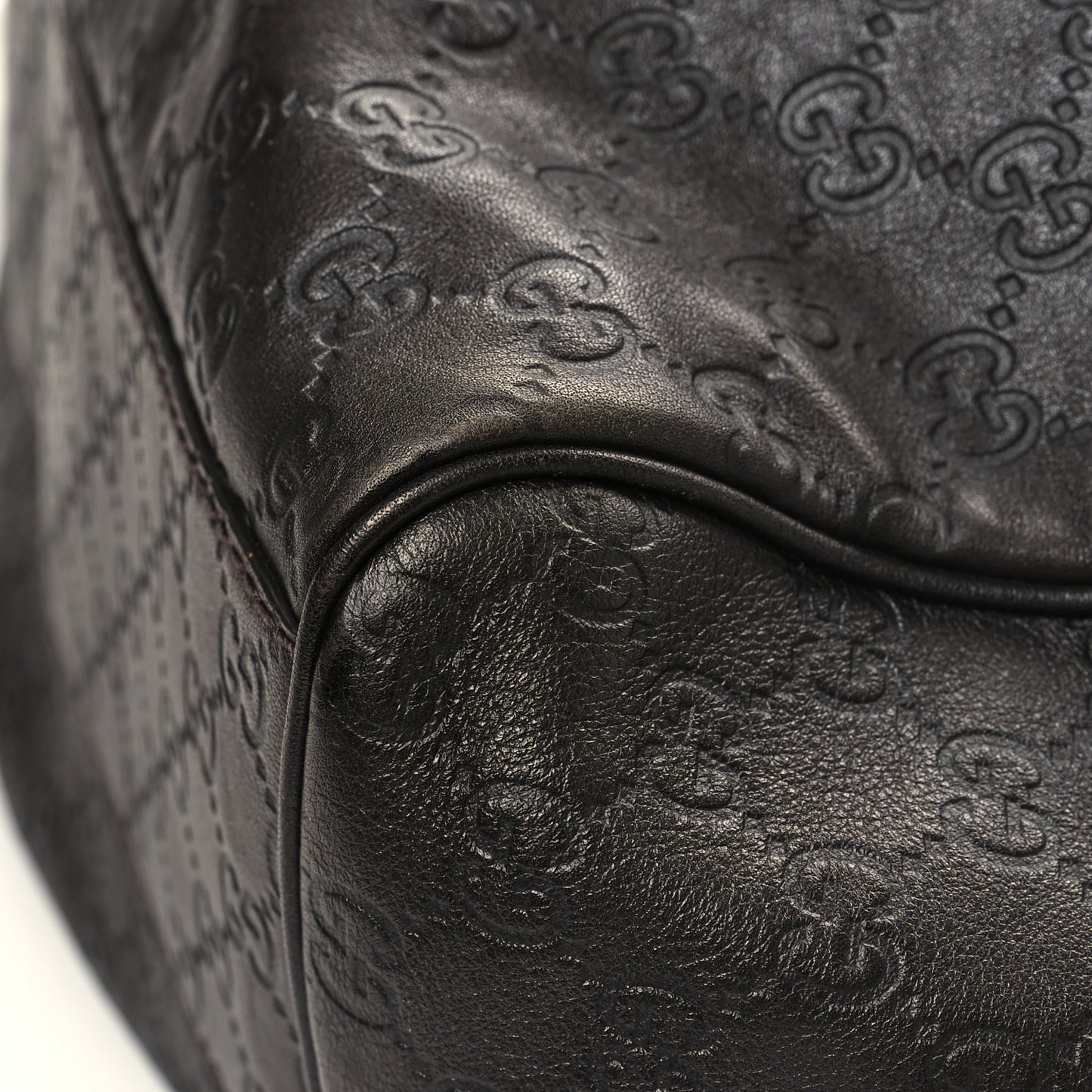 Guccissima Vitello Tender Large Sukey Tote Testa di Moro