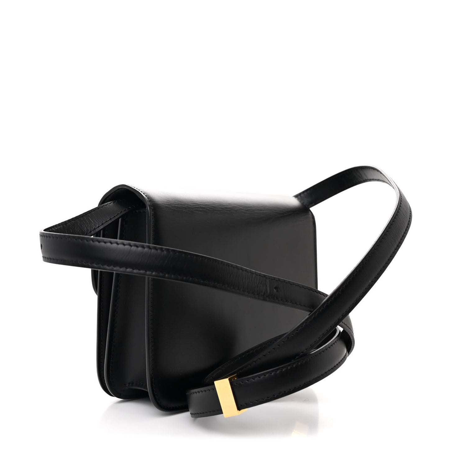 Box Calfskin Teen Classic Box Flap Bag Black