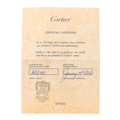 Cartier 18K Pink Gold 3 Diamond 5.5mm LOVE Ring 52 6 5 of 6