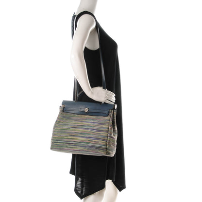 Hermes Barenia Vibrato Herbag 30 PM Indigo 2 of 10