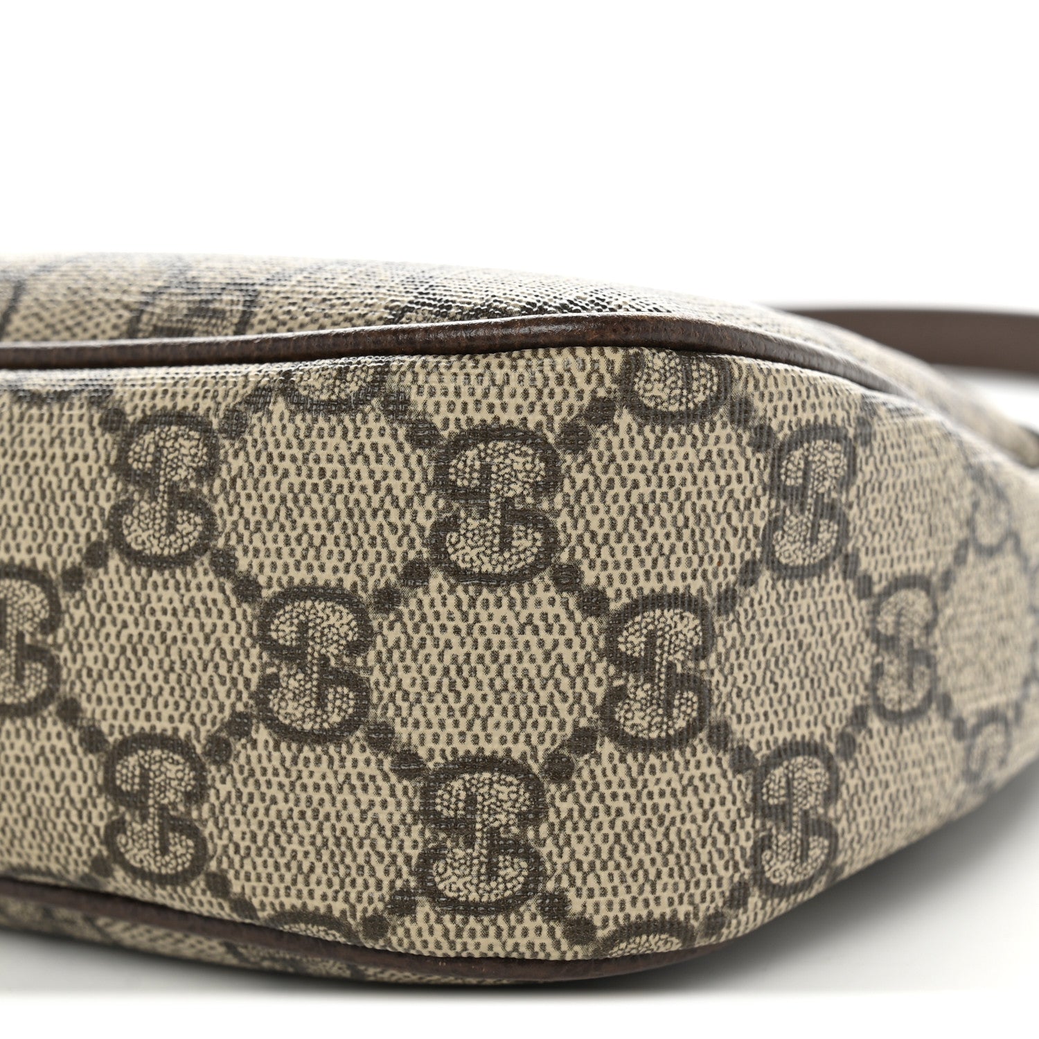 Gucci GG Supreme Monogram Textured Dollar Calfskin Small Ophidia Hobo Beige Ebony New Acero 10 of 10