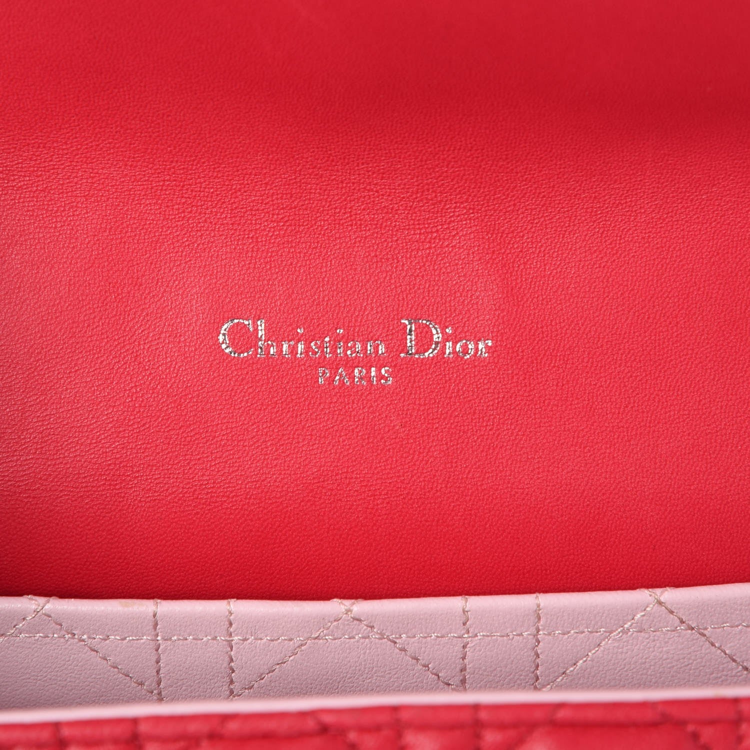 Christian Dior Lambskin Cannage Large Miss Dior Flap Fuchsia 6 of 7