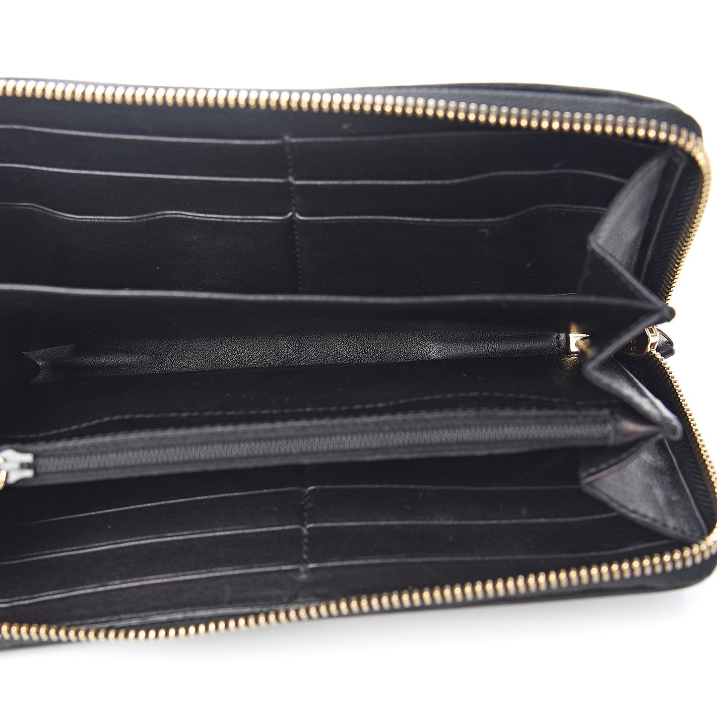 Guccissima Sukey Zip Around Wallet Black
