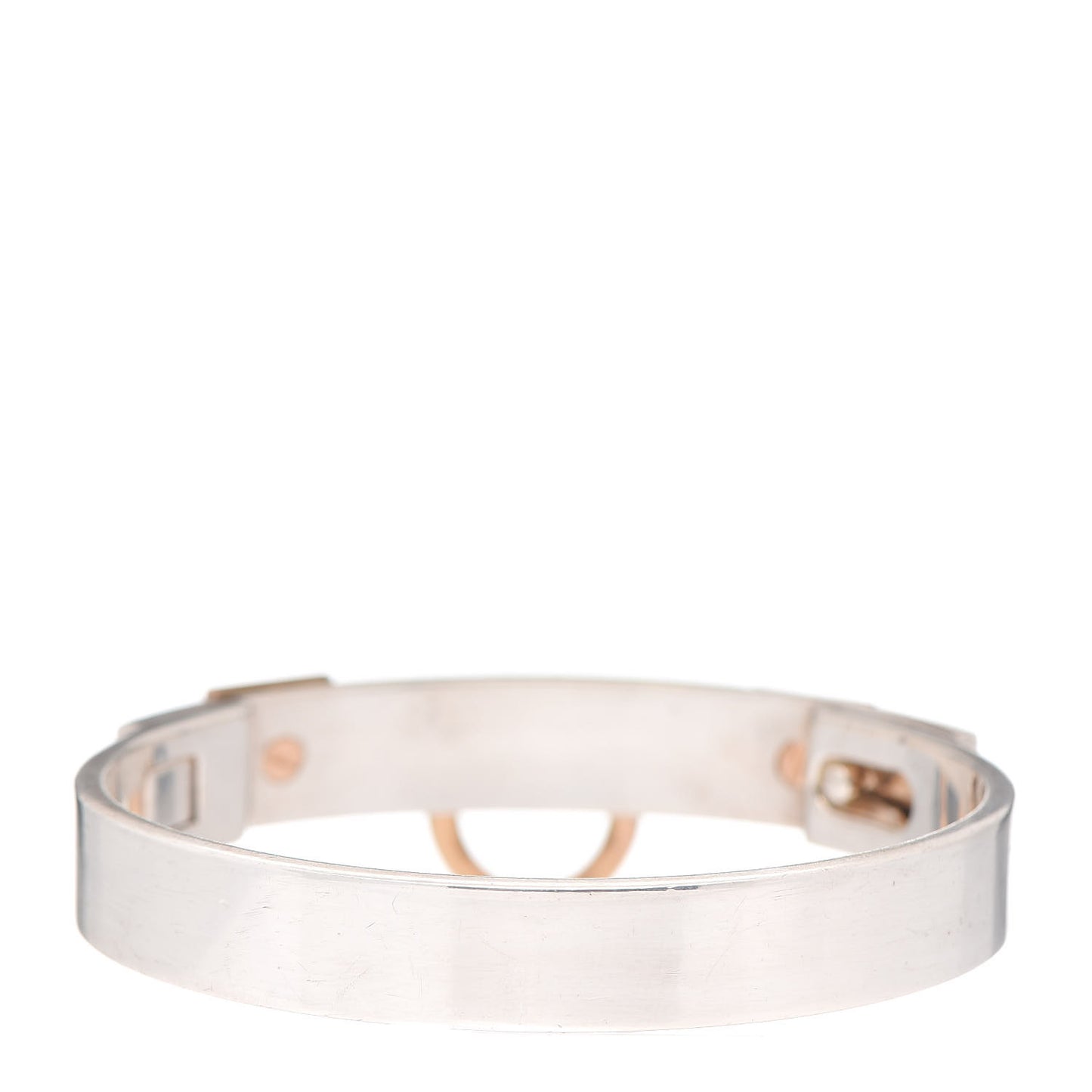 Sterling Silver 18K Rose Gold PM Collier De Chien Bracelet SH