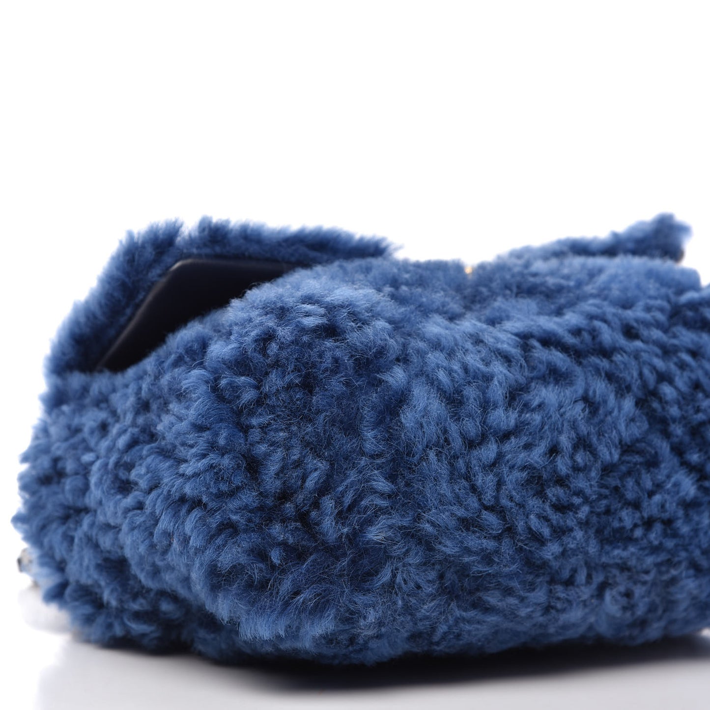 Shearling Sheepskin Medium 19 Flap Blue