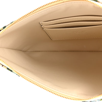 Valentino Garavani Jacquard Floral Medium Vlogo Zip Pouch White Multicolor 5 of 7