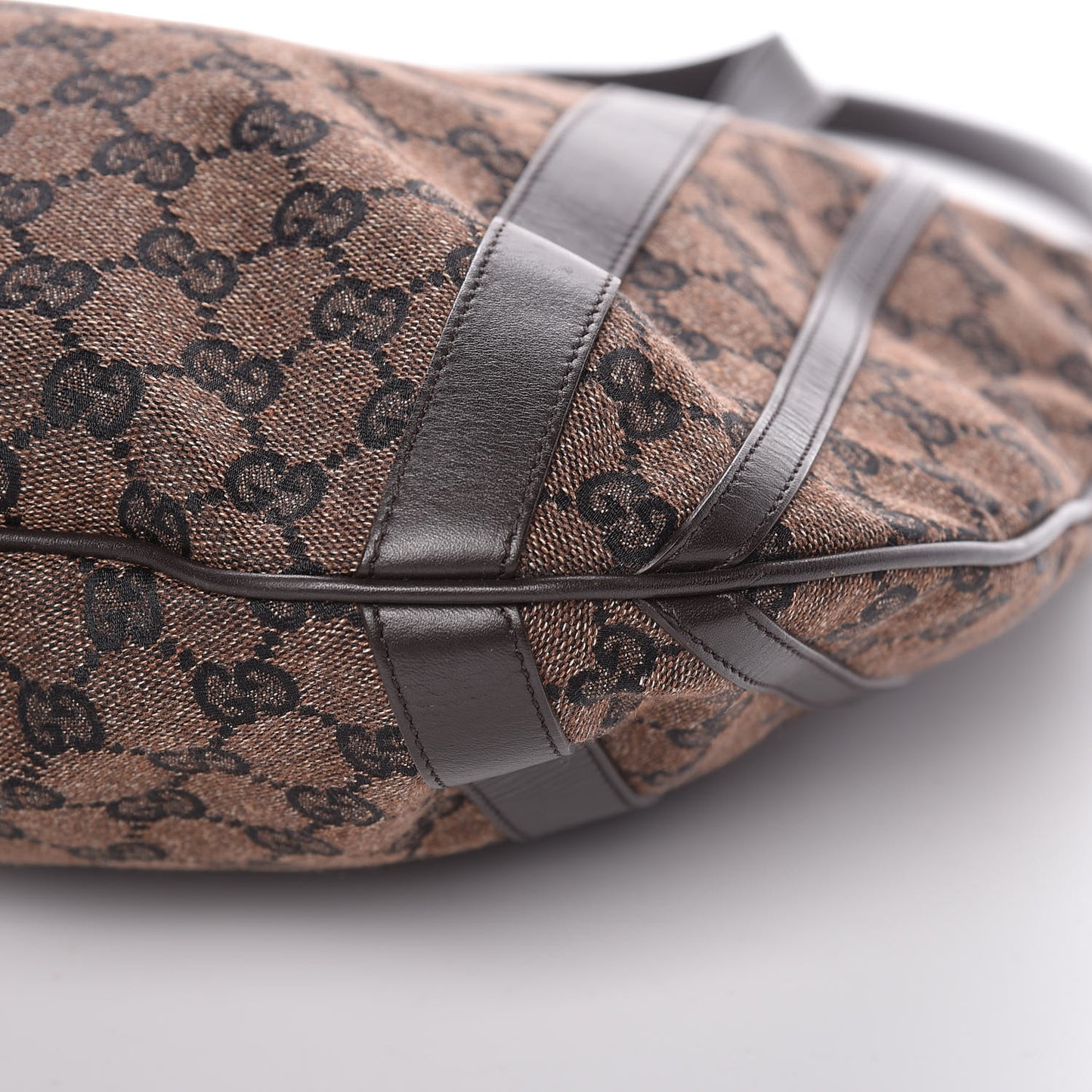 Monogram Medium Abbey Convertible Tote Dark Brown