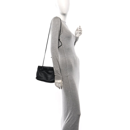 The Row Grained Calfskin Bourse Clutch Black 2 of 9
