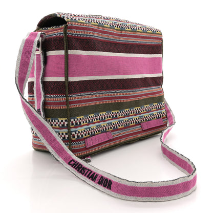 Christian Dior Canvas Embroidered Diorcamp Messenger Vert Multicolor 3 of 12