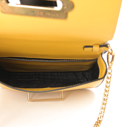 Prada Saffiano City Calf Cahier Belt Bag Soleil Black 6 of 11