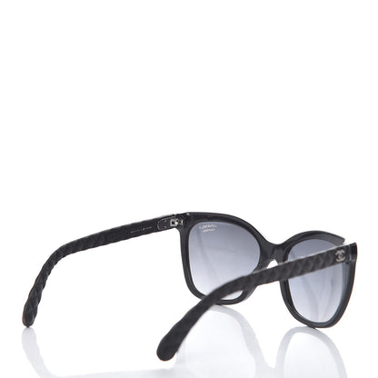 Chanel Acetate Quilted Polarized Butterfly CC Sunglasses 5288-Q Black 4 of 8