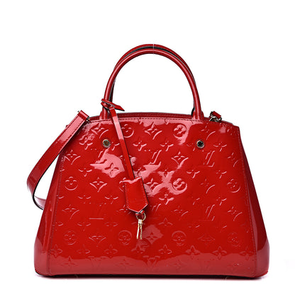 Louis Vuitton Vernis Montaigne MM Cherry 1 of 12