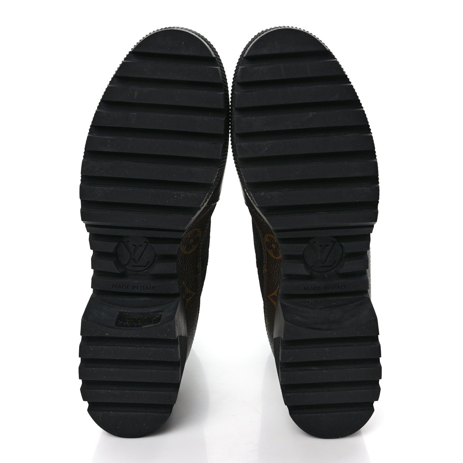 Louis Vuitton Suede Calfskin Monogram Laureate Platform Desert Boots 40 Black 5 of 7