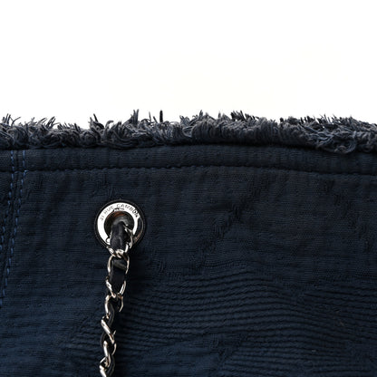 Chanel Canvas Small Double Face Tote Navy 7 of 9