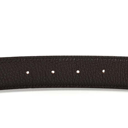 Hermes Box Togo 32mm Belt Strap 85 Black Chocolate 6 of 9