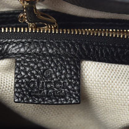 Gucci Pebbled Calfskin Medium Soho Chain Shoulder Bag Black 6 of 9