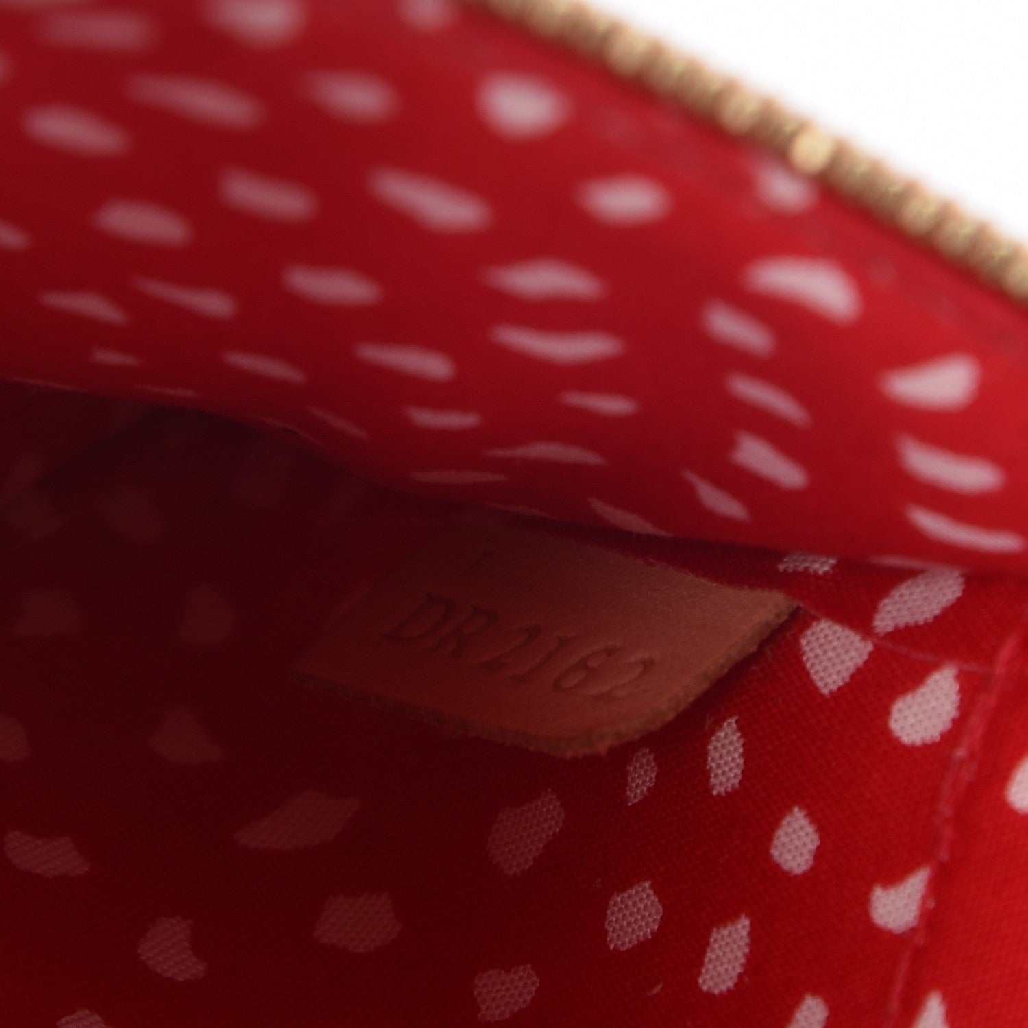 Louis Vuitton Vernis Kusama Infinity Dots Pochette Accessories Red 7 of 7