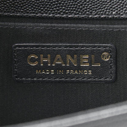 Chanel Caviar Quilted Medium Boy Flap Black 6 of 12