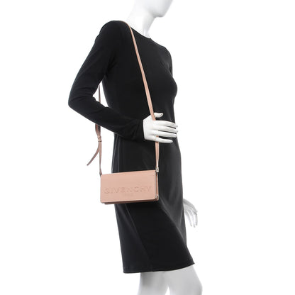 Givenchy Calfskin Logo Debossed Crossbody Light Pink 2 of 7