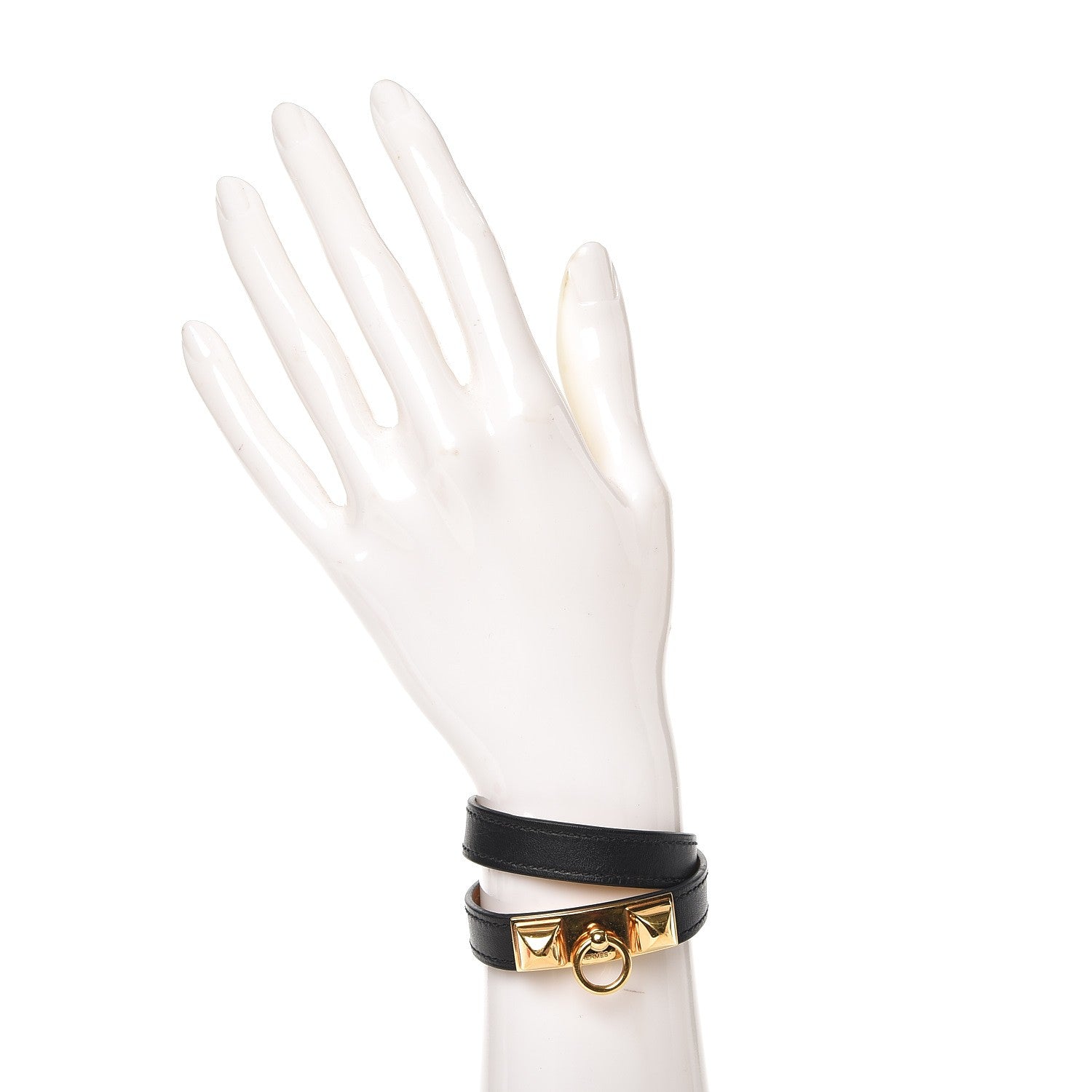 Hermes Chamonix Rivale Double Tour Bracelet XS Black 2 of 6