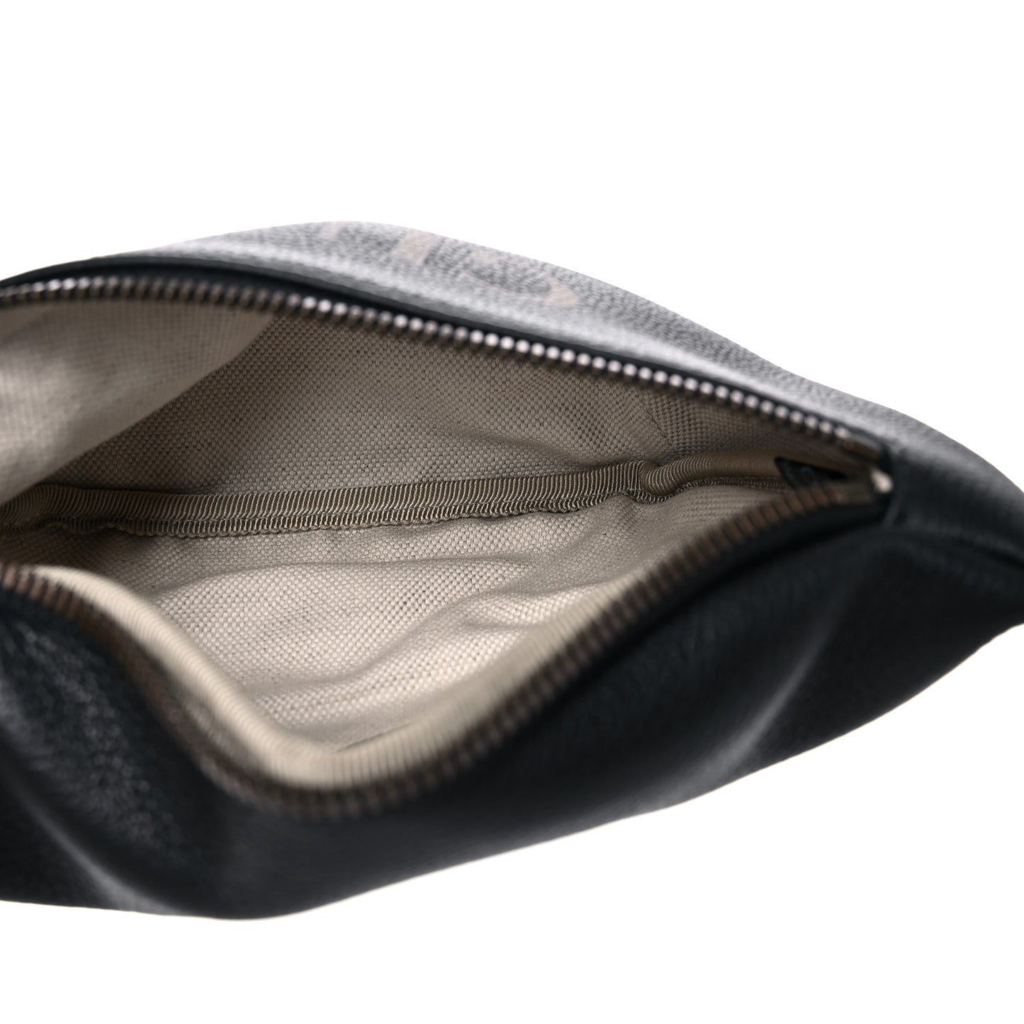 Grained Calfskin Small Logo Belt Bag Black