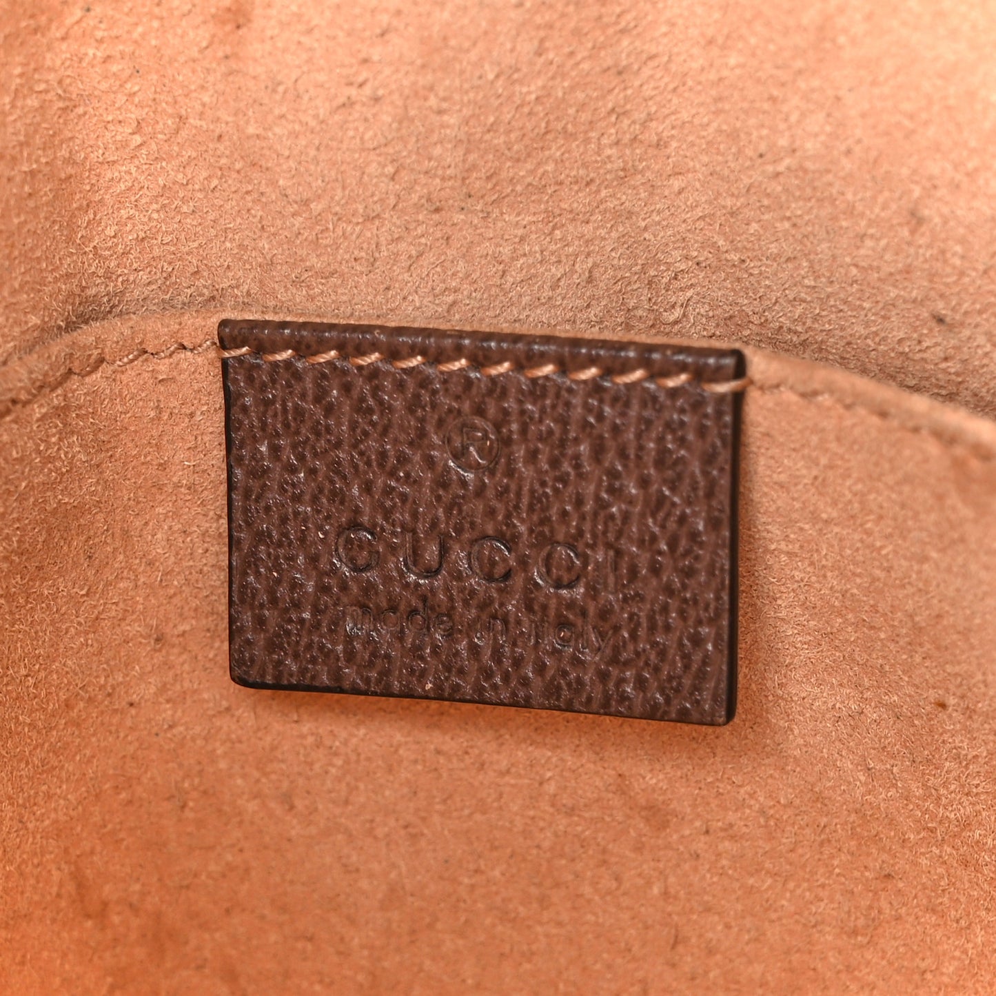 GG Supreme Monogram Web Ophidia Pouch Brown