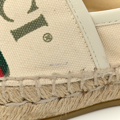 Gucci Canvas Logo Espadrilles 35 Greggio White 14 of 15