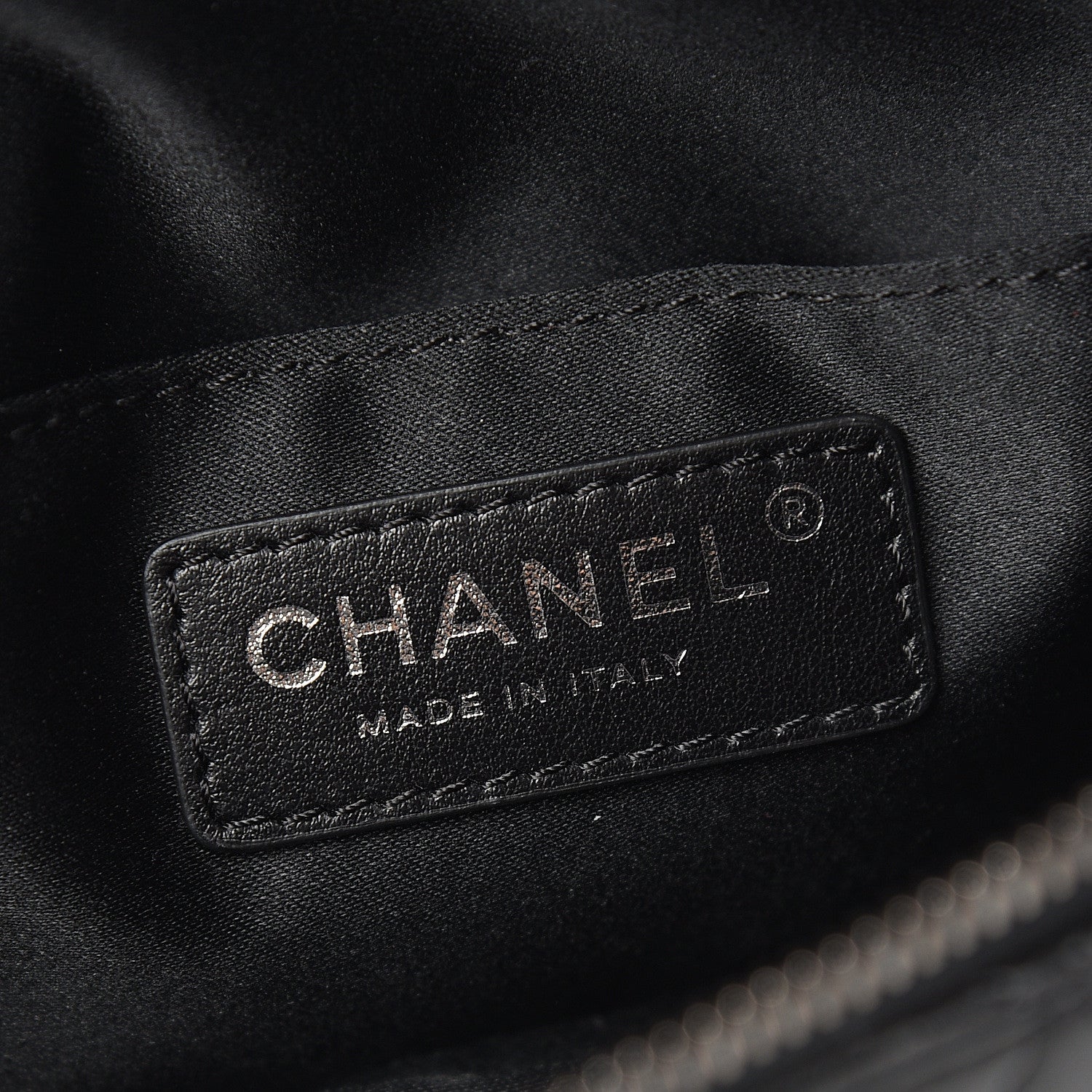 Chanel Lambskin Quilted Banane Waist Bag Fanny Pack Black 5 of 10