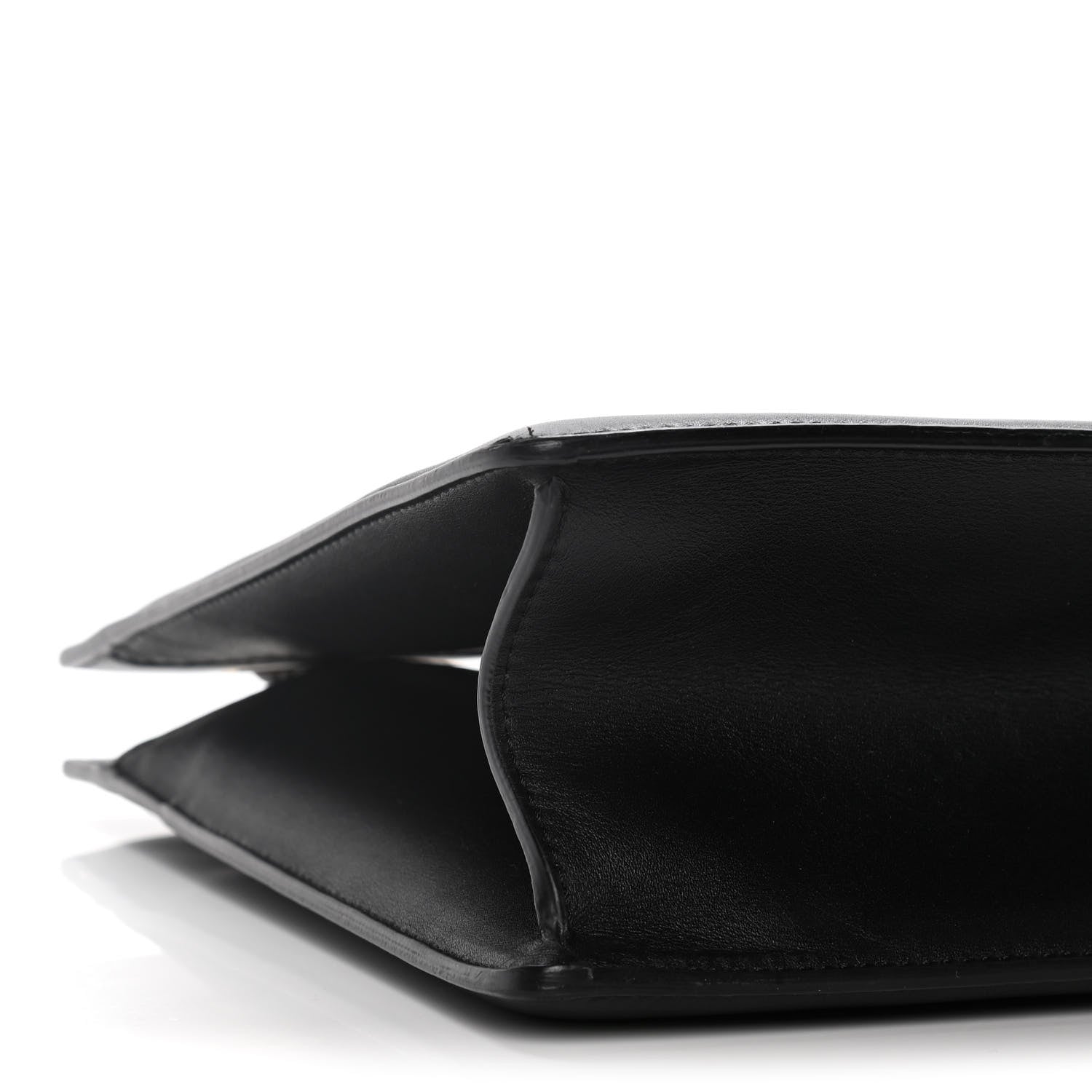 Celine Patina Box Calfskin Medium Clasp Bag Black 9 of 16