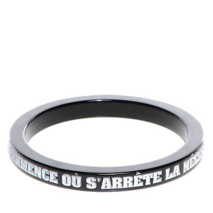 Chanel Resin Coco Bangle Black 6 of 6