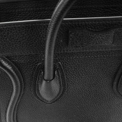 Celine Drummed Calfskin Nano Luggage Black 11 of 12