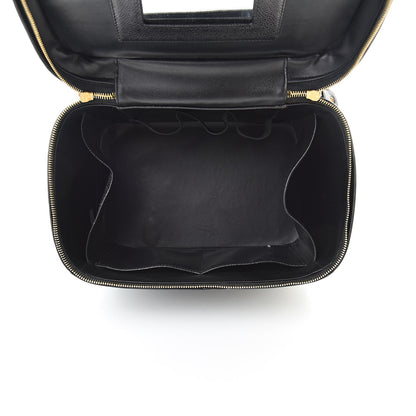 Chanel Caviar CC Vanity Train Case Black 5 of 10