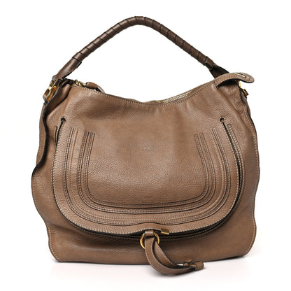 Chloe Calfskin Large Marcie Hobo Nut 1 of 16