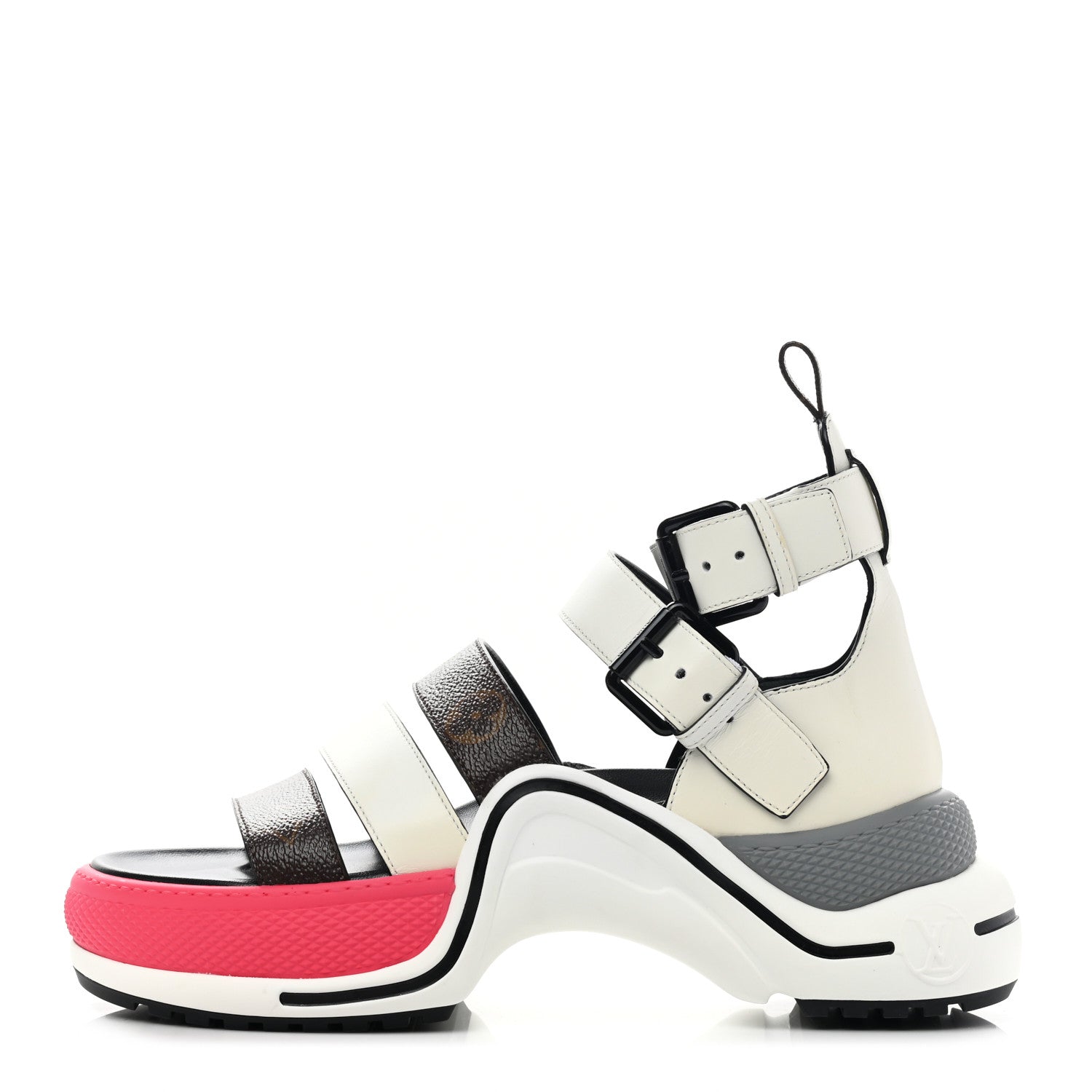 Louis Vuitton Patent Monogram LV Archlight Sandal 36.5 White 1 of 8