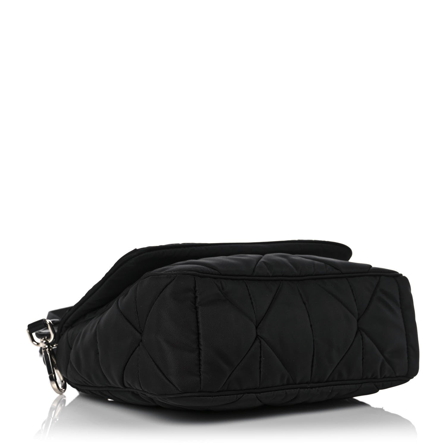 Prada Re-Nylon Quilted Padded Flap Shoulder Bag Black 3 of 8