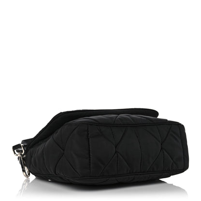 Prada Re-Nylon Quilted Padded Flap Shoulder Bag Black 3 of 8