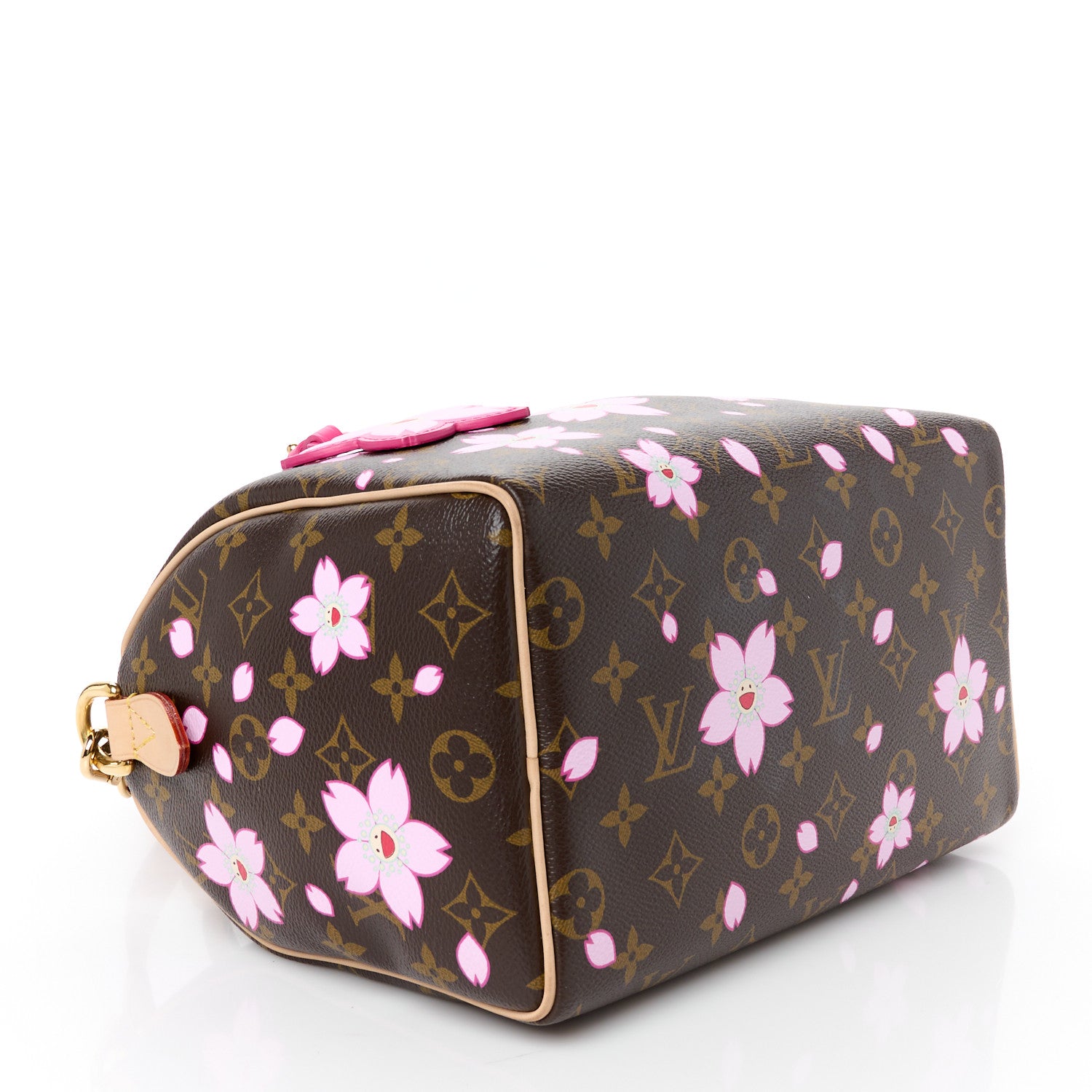 Louis Vuitton LV X TM Monogram Cherry Blossom Speedy Bandouliere 25 Sakura Brown 4 of 12