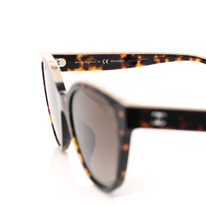 Chanel Acetate Polarized CC Butterfly Sunglasses 5414 Tortoise 6 of 8